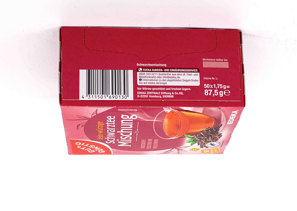 Edeka Schwarztee Mischung - Siyah Çay Karışımı 50 Stück