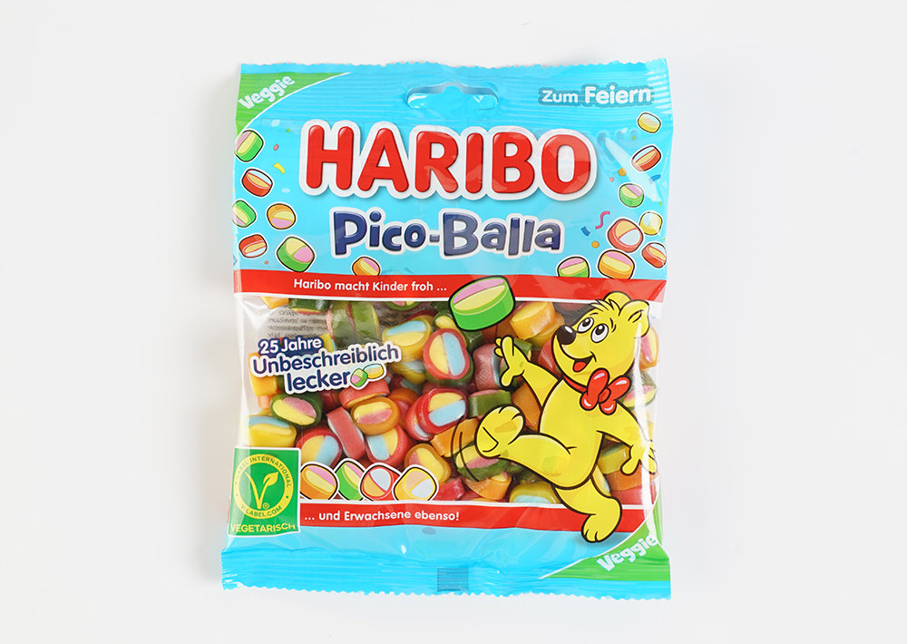 Haribo Pico Balla Vegan Fruchtgummi - Meyveli Jelibon 160g