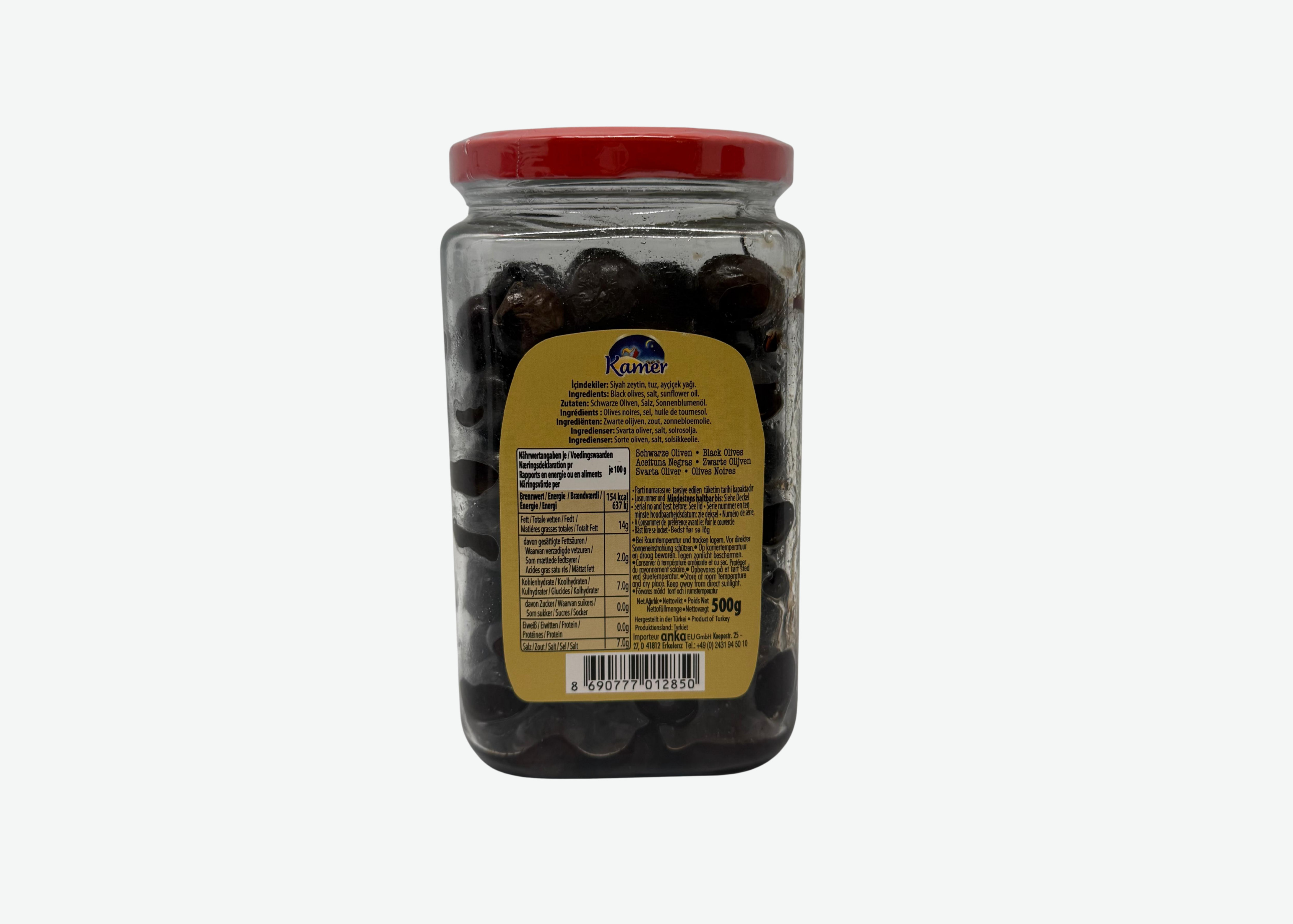 Kamer Kara Elmas Gemlik Oliven - Gemlik Zeytini 500g