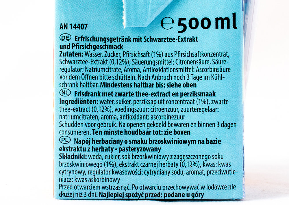 Durstlöscher Şeftali Aromalı Soğuk Çay - Eistee Pfirsich Geschmack 500ml