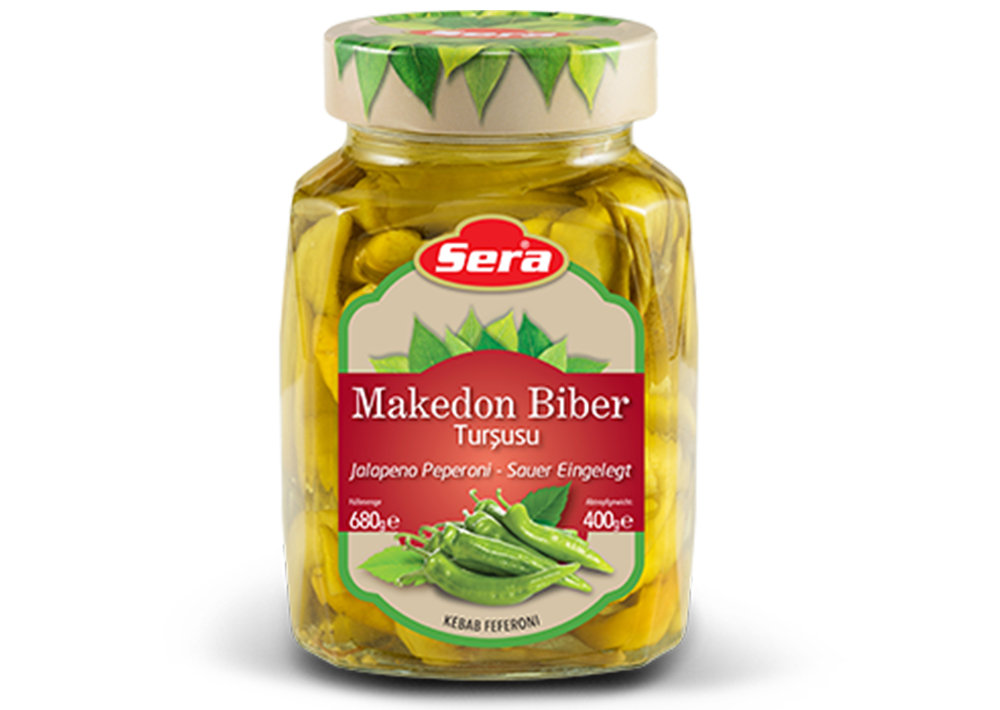 Sera Peperoni in Salzlake - Makedon Biber Tursusu 680g