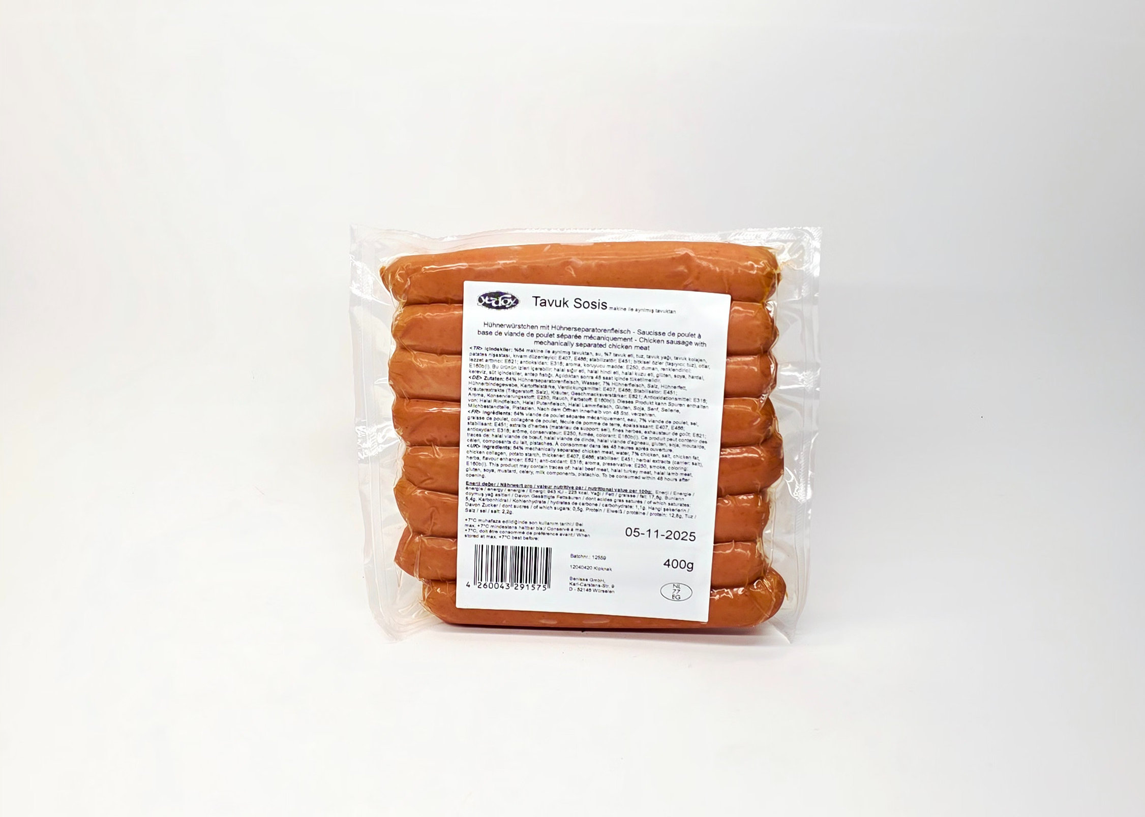 Yedoy Hühnerwürstchen - Tavuk Sosis 400g