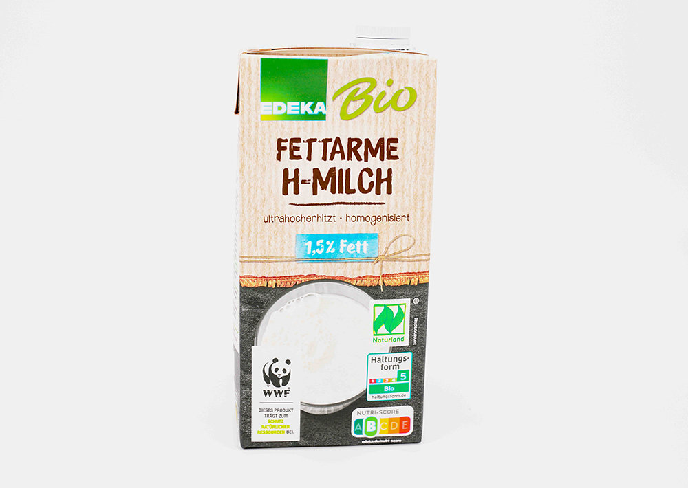 Edeka Bio Fettarme H-Milch 1,5% Fett - Organik Uzun Ömürlü Yağsız Süt %1,5 Yağlı 1 L