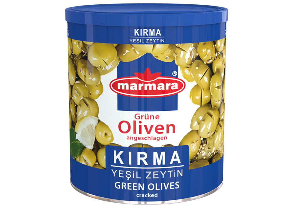 Marmara Grüne Oliven (Angeschlagen) - Yesil Zeytin Kirma 400g