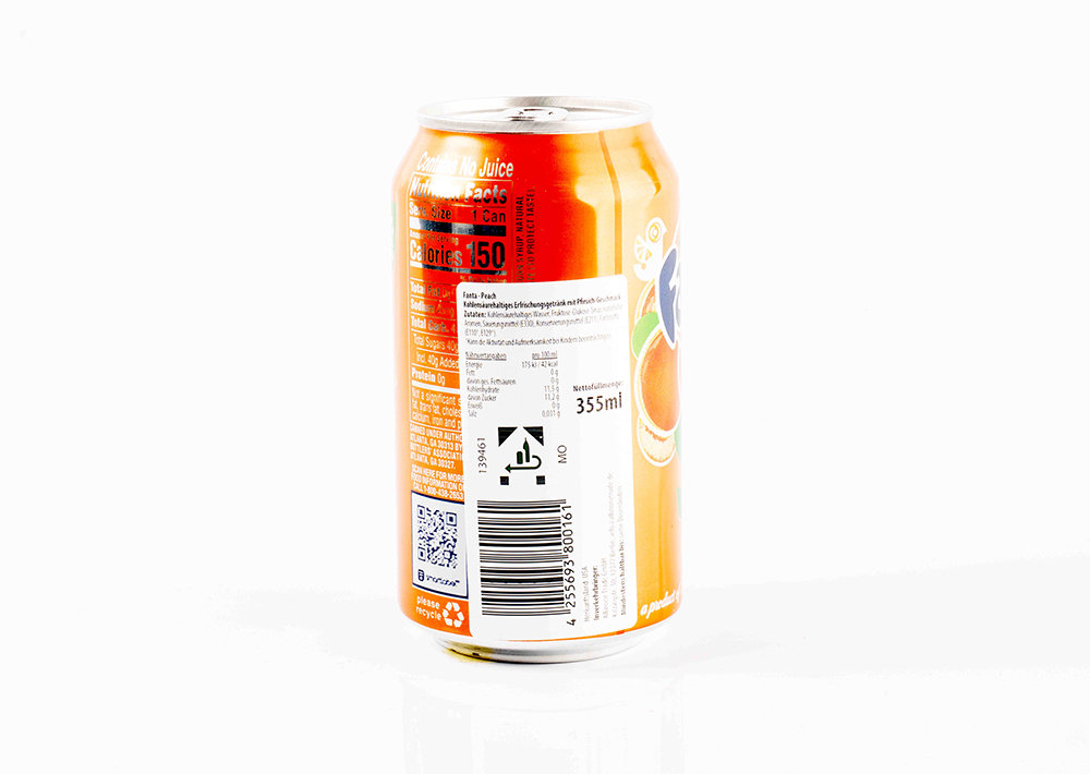 Fanta Peach-  Şeftali Aromalı Gazlı İçecek 355 ml