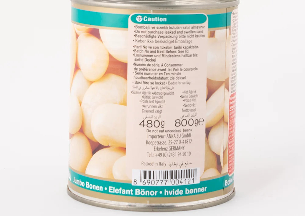 Sera Gekochte Jumbo Bohnen - Jumbo Fasulye Haşlama 800g