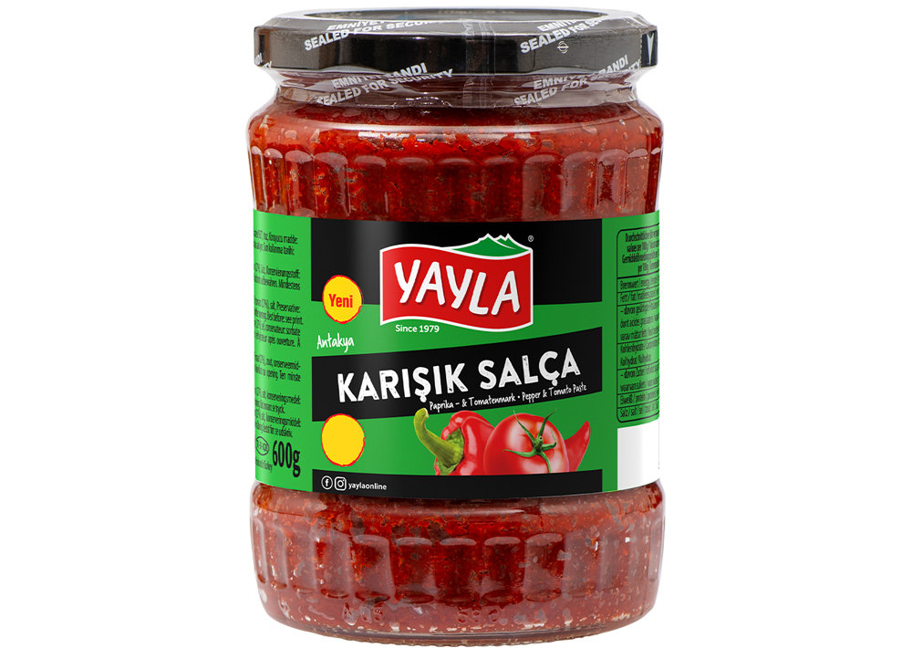 Yayla Tomaten Paprikamark - Karisik Salca ( Domates Biber) 600g