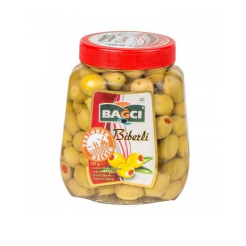 Bağcı Grüne Oliven Paprika - Bagci Biberli Yeşil Zeytin 700gr