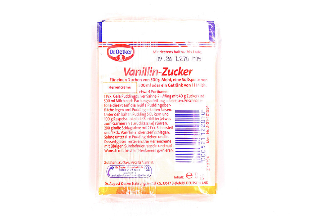 Dr. Oetker Vanillin-zucker - Vanilya Sekeri 8 g