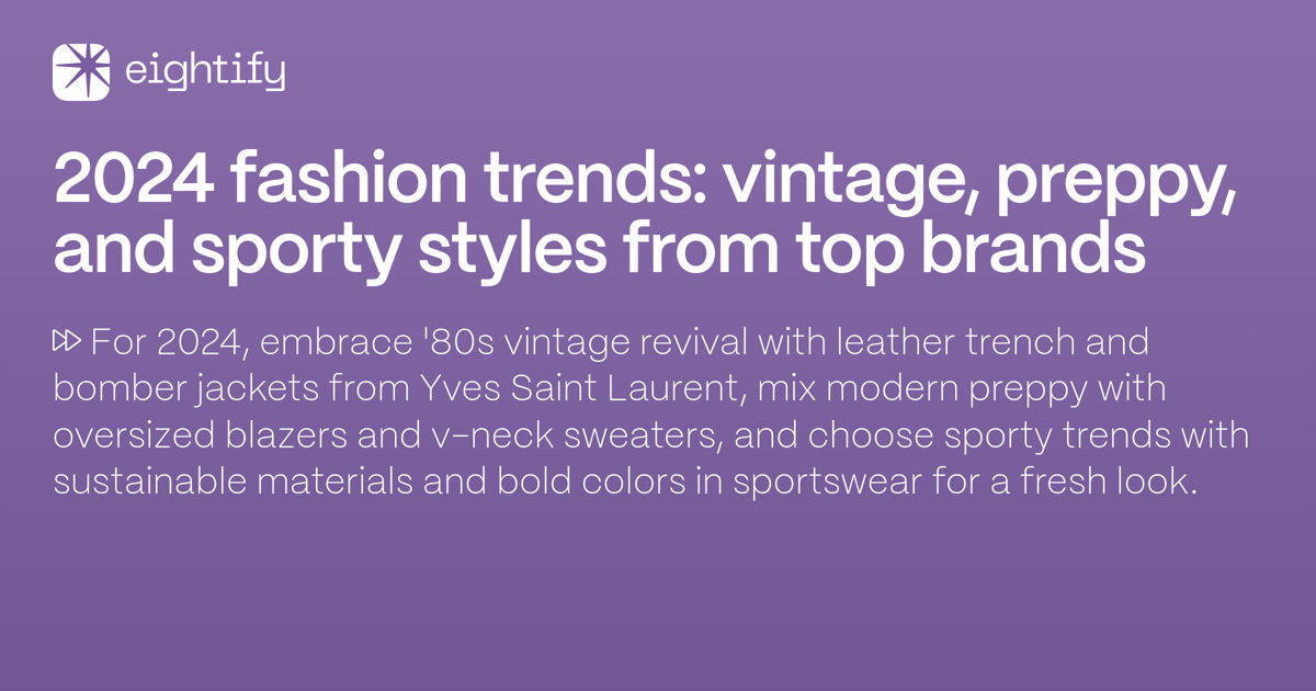 80s Retro Trends Making a Big Comeback in 2024 –