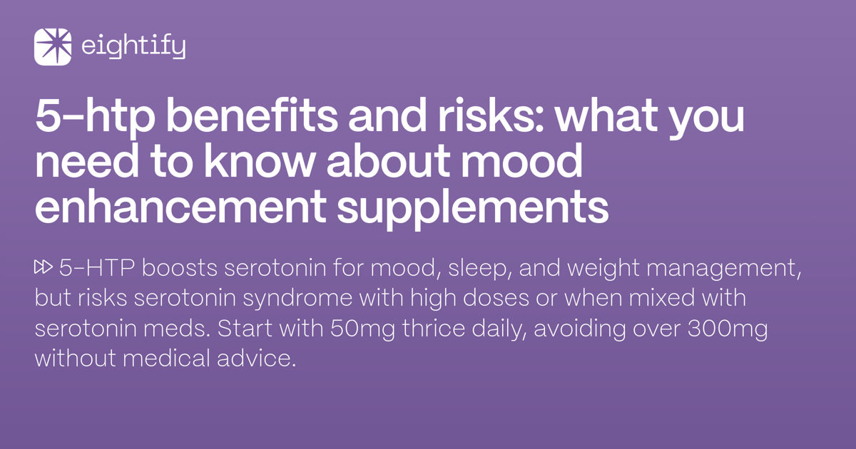 5HTP benefits and risks What you need to know about mood enhancement