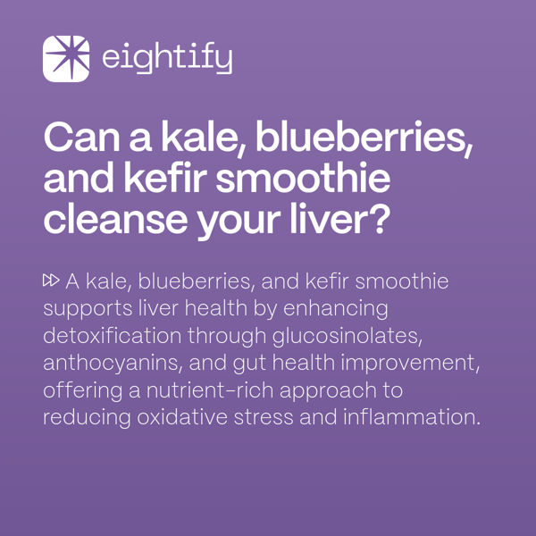 Can a kale, blueberries, and kefir smoothie cleanse your liver? Eightify