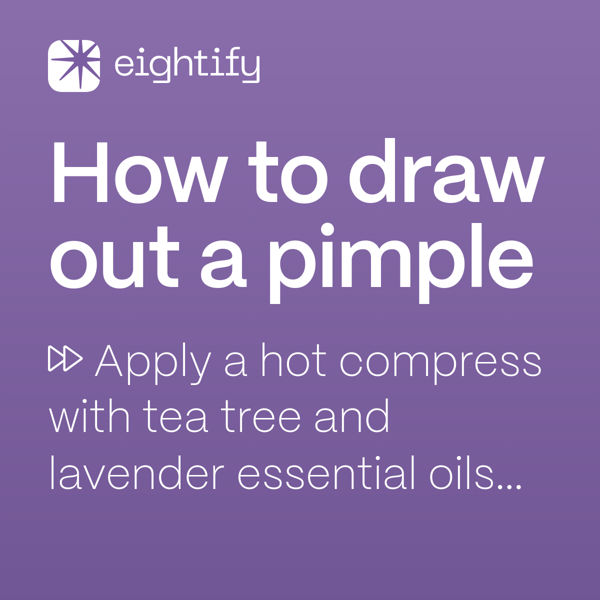 How to draw out a pimple Eightify