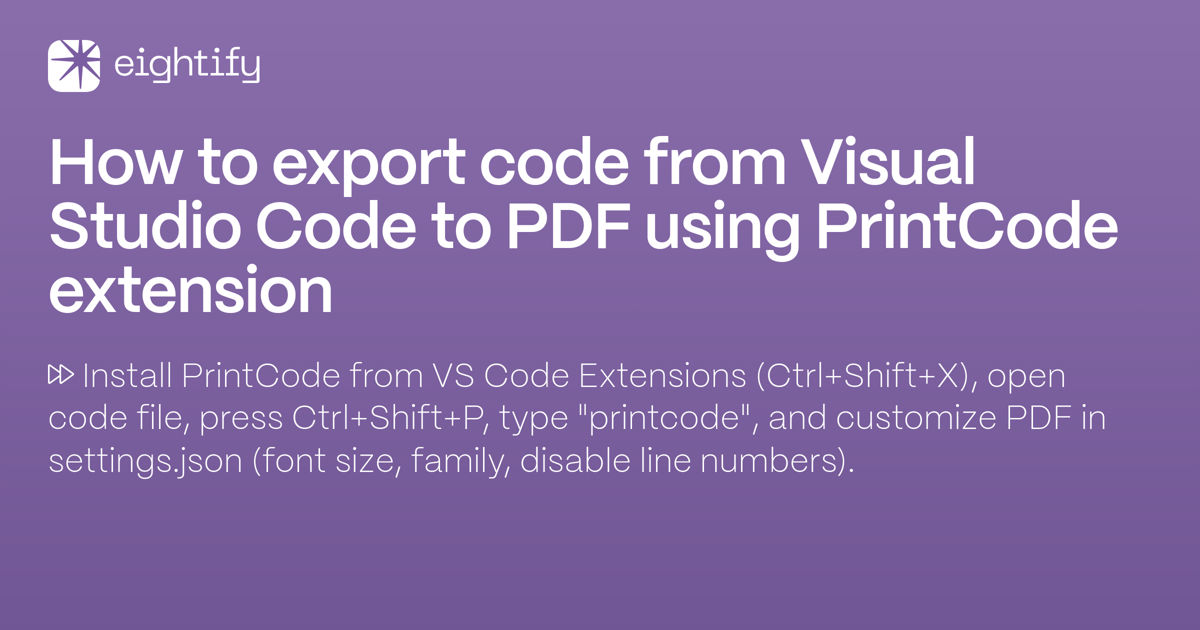 How To Export Code From Visual Studio
