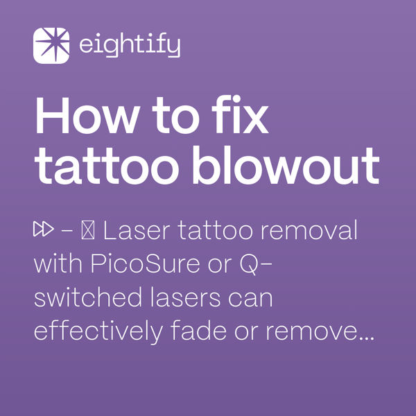 How to fix tattoo blowout Eightify