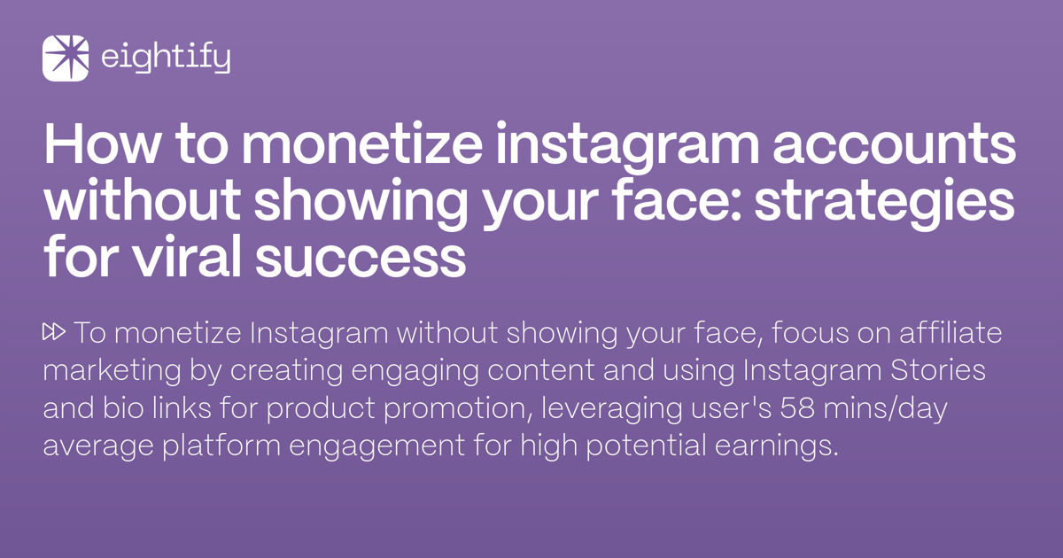 10 Instagram Reels Ideas Without Showing Your Face To Earn Passive Income 