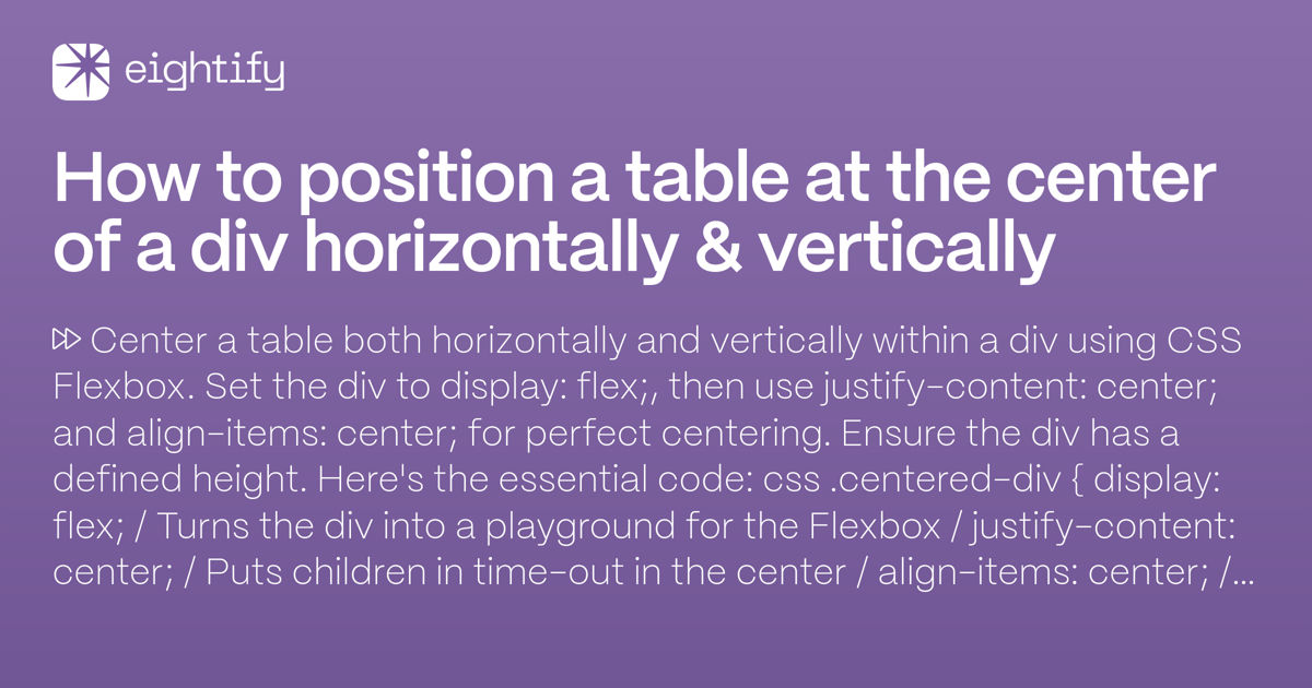 10 Ways To Center A Div Horizontally And Vertically In Css