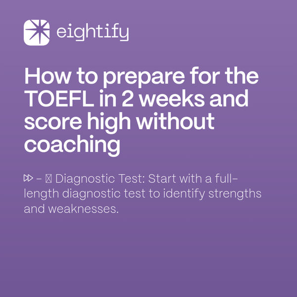 How To Prepare For Toefl In 2 Weeks