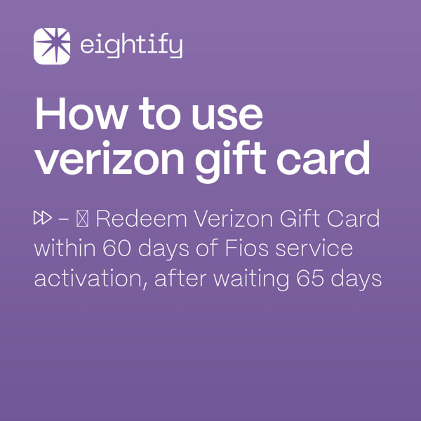 How to use verizon gift card Eightify