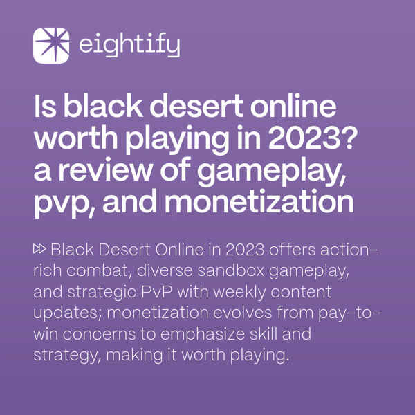 Is Black Desert Online worth playing in 2023? A review of gameplay, PvP