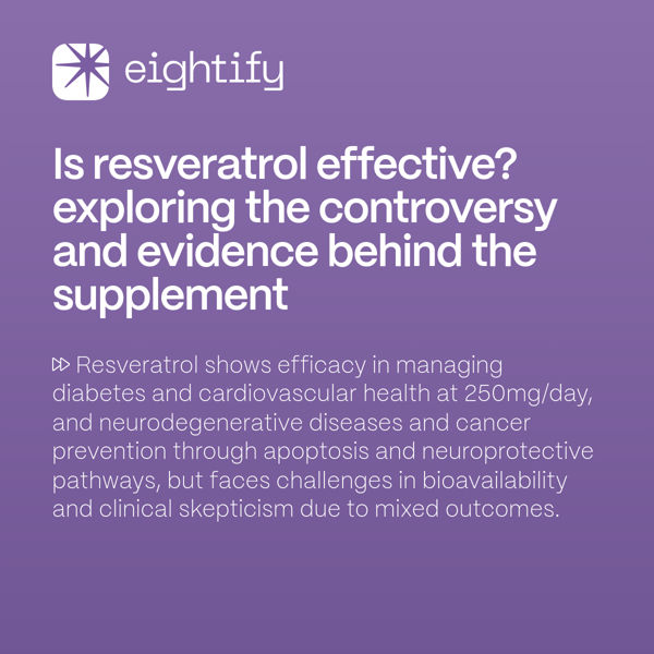 Is Resveratrol effective? Exploring the controversy and evidence behind