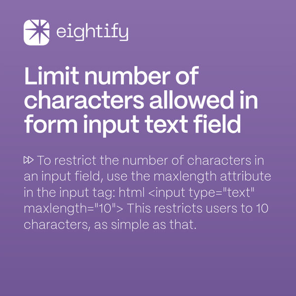 limit-number-of-characters-allowed-in-form-input-text-field-eightify