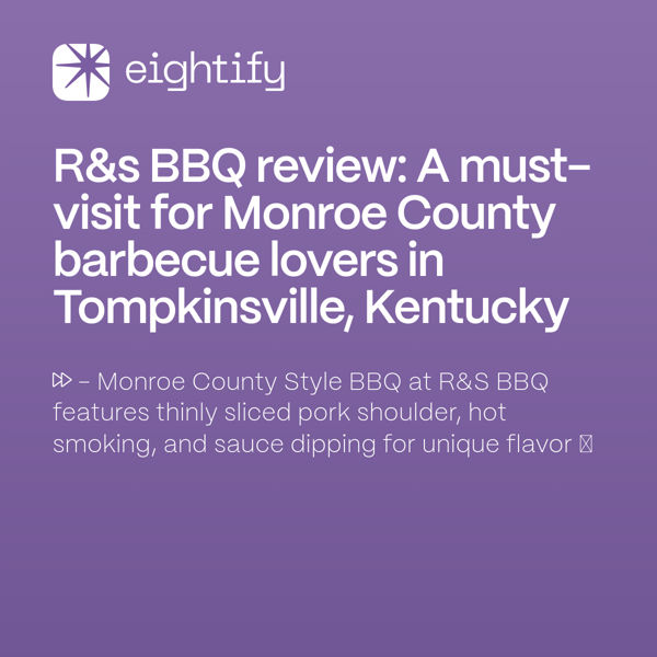 R&s BBQ review A mustvisit for Monroe County barbecue lovers in