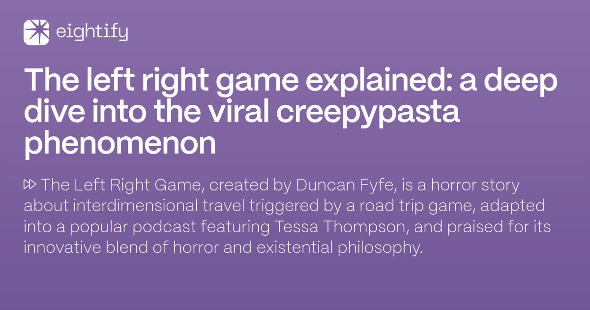 The Left Right Game explained: A deep dive into the viral creepypasta 