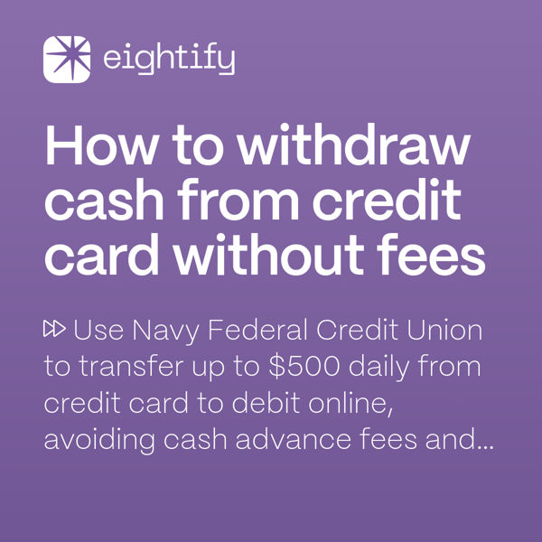 How to withdraw cash from credit card without fees Eightify