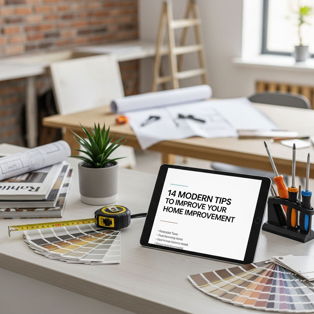 Elevate Your Living Space: 14 Modern Tips to Improve Your Home Improvement