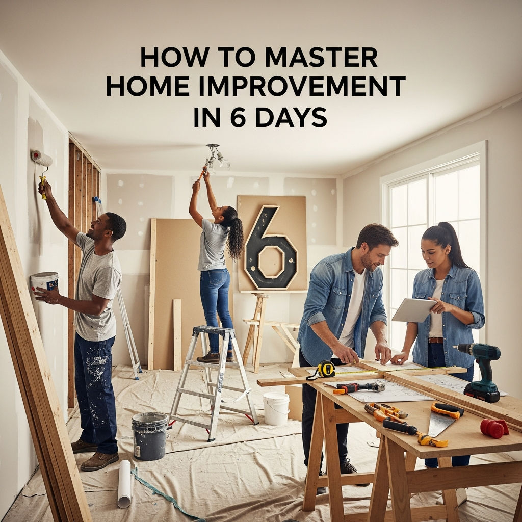 How to Master Home Improvement in 6 Days: The Ultimate DIY Bootcamp