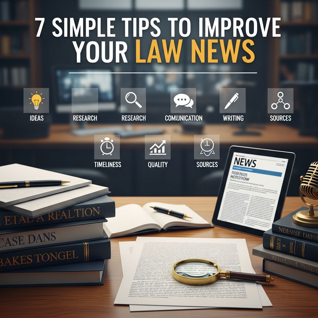 Mastering the Art of Legal Reporting: 7 Simple Tips to Improve Your Law News