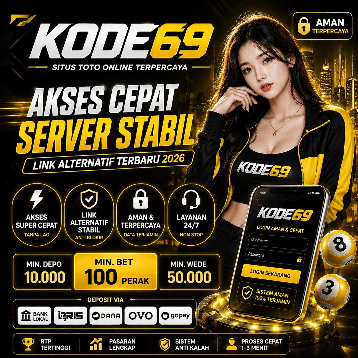 KODE69: Portal Toto Macau dengan Akses Online Aman dan Stabil 2026