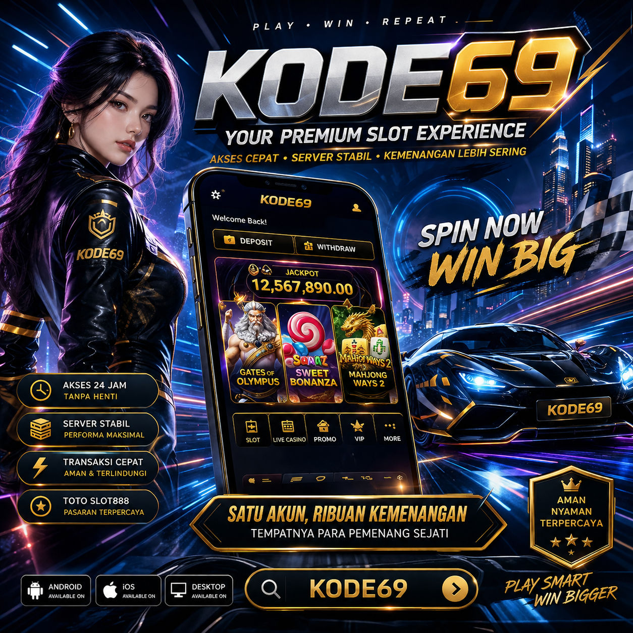 KODE69 Front Black 