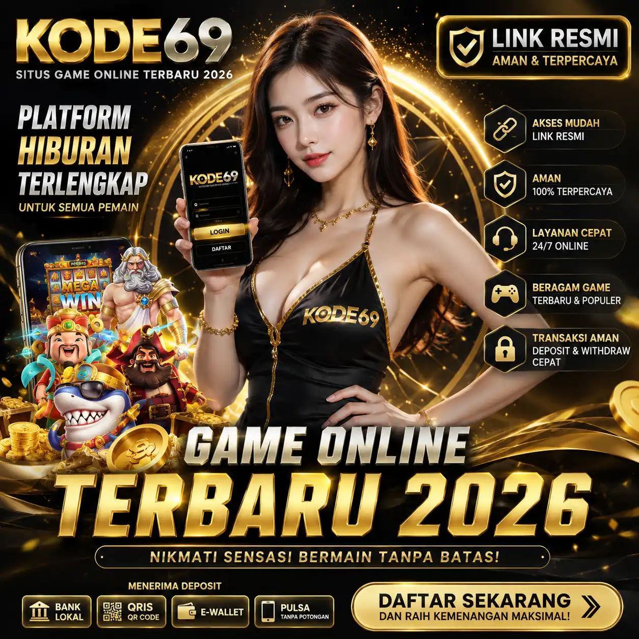 KODE69: Game Online Terbaru 2026 Melalui Tautan Resmi dan Terpercaya 