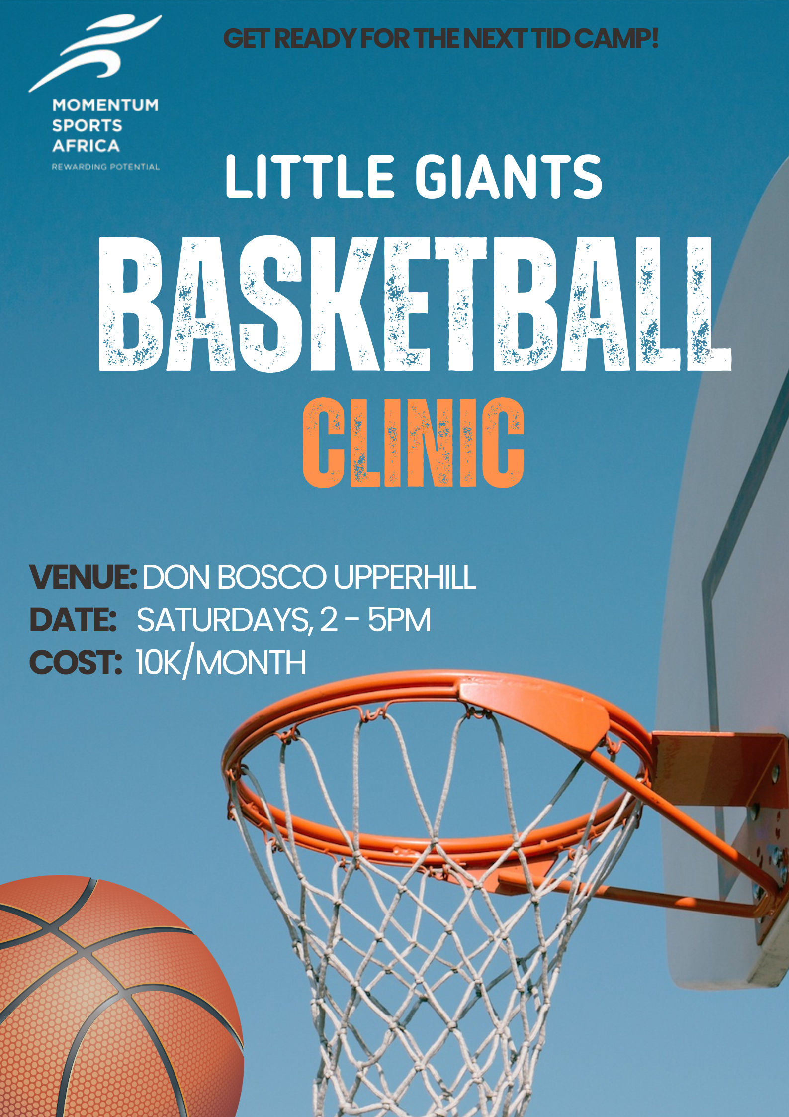 Little Giants Basketball Clinic flyer