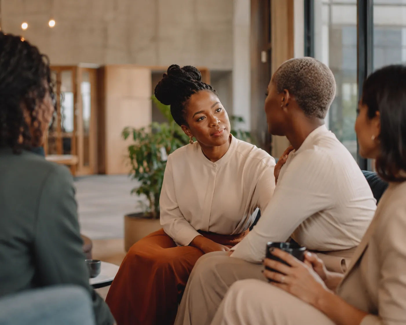 Professional team in a modern workplace