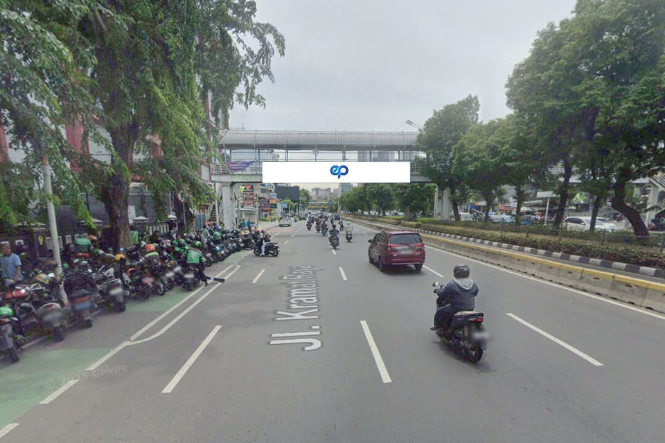 Billboard at JPO Kenari Mas Jl. Kramat Raya, Jakarta Pusat