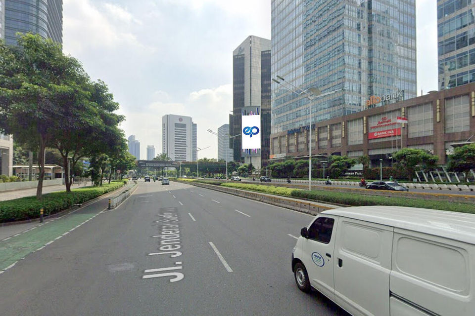 Videotron at Jl. Jend. Sudirman (Wisma Bumiputera), Jakarta Pusat