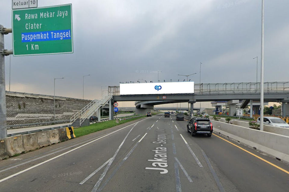 Billboard at Jl. Jakarta - Serpong (JPO KM 09+00 A), Tangerang Selatan