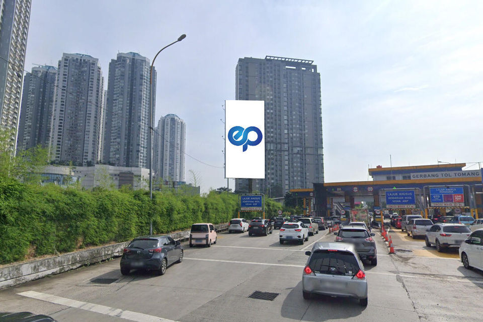 Billboard at Gerbang Tol Tomang, Jakarta Barat