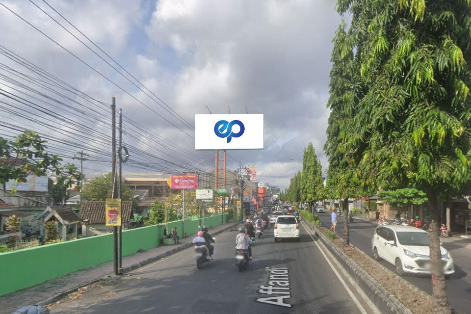 Billboard at JI. Affandi Sebrang Mirota Pasar Raya, Yogyakarta