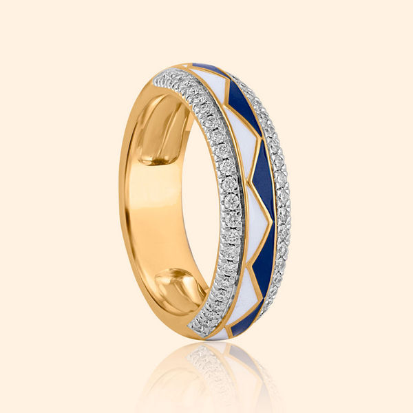 Ocean Waves Diamond Ring       