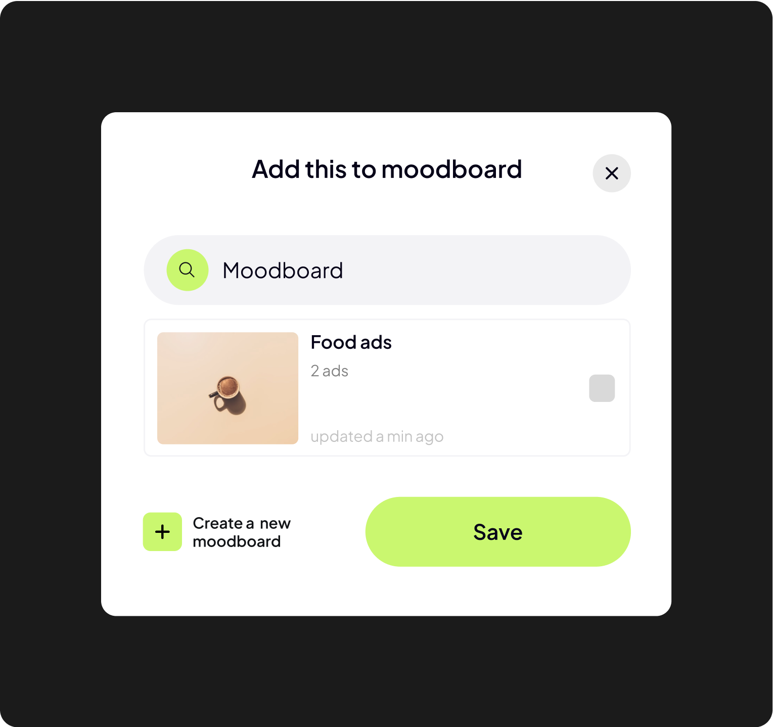 Save to Moodboard