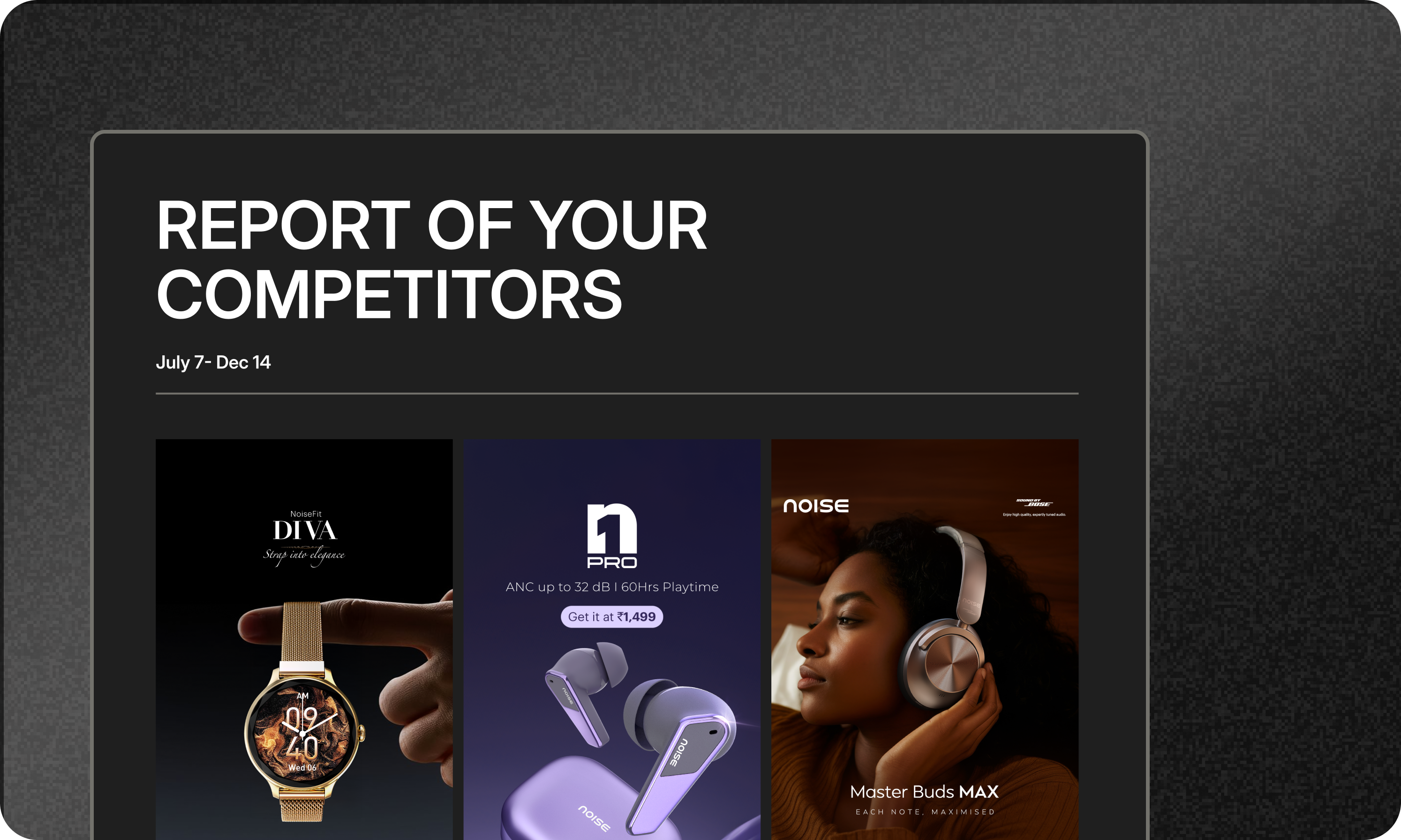 Weekly sync of top performing hooks, landing pages & ad concepts