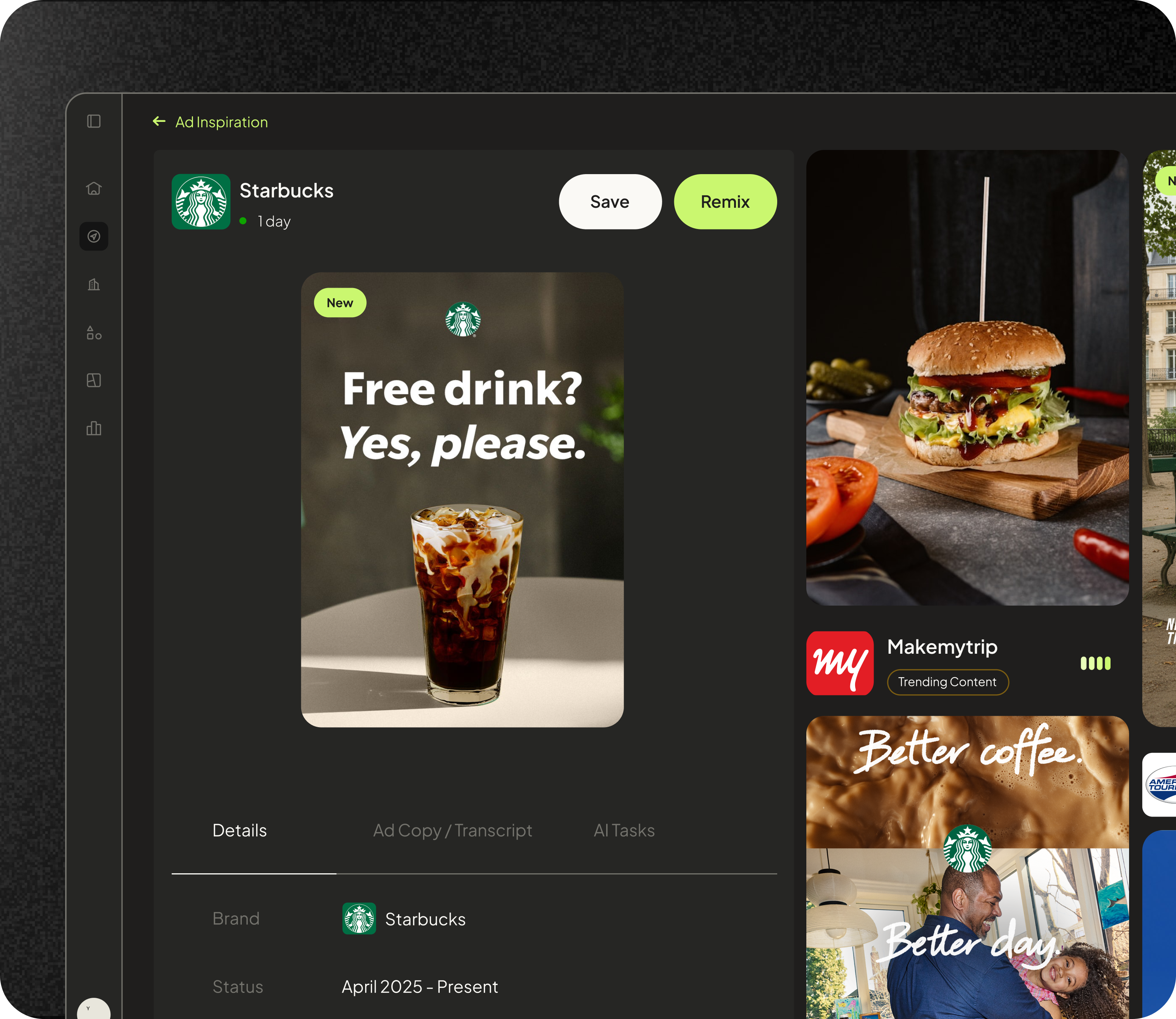 Feature inspiration - option 1