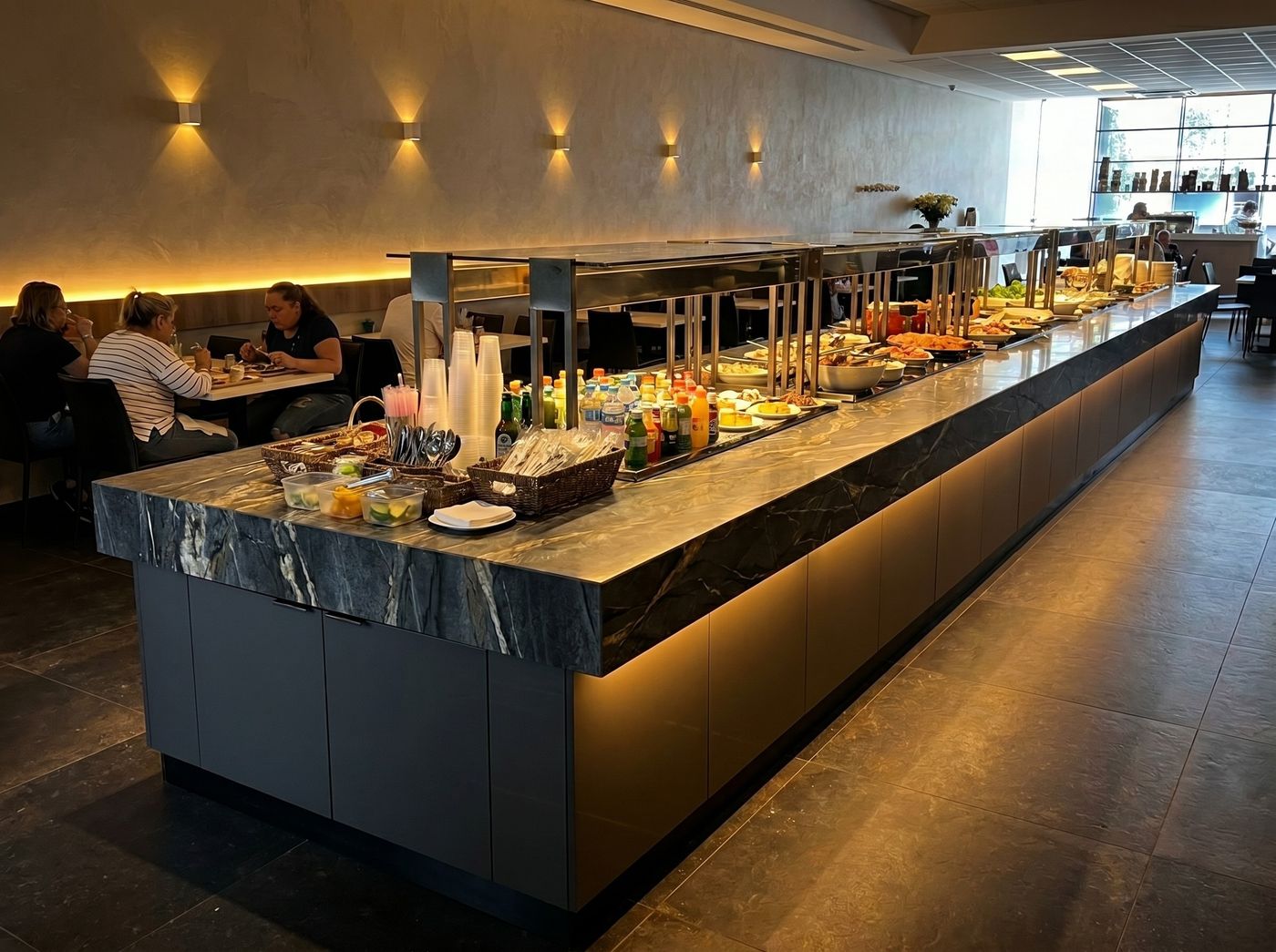 Buffet Drop-In em operação