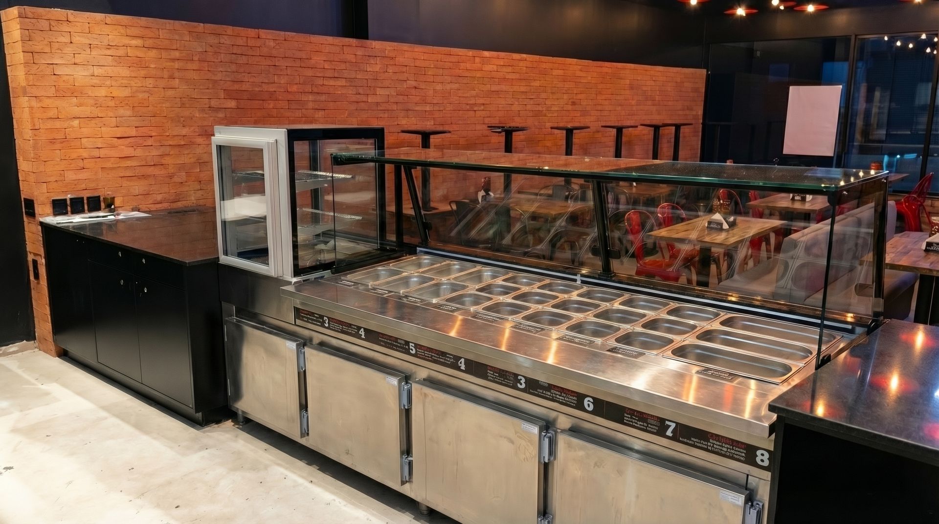 Estação Front Service — visão geral sistema integrado — Electa