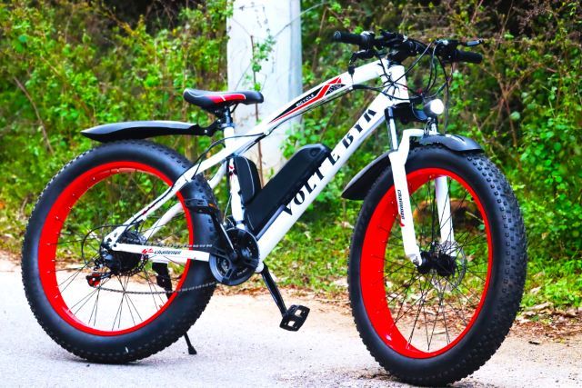 Fat Tyre Electric biycle mtb with 21 gears under 35k India