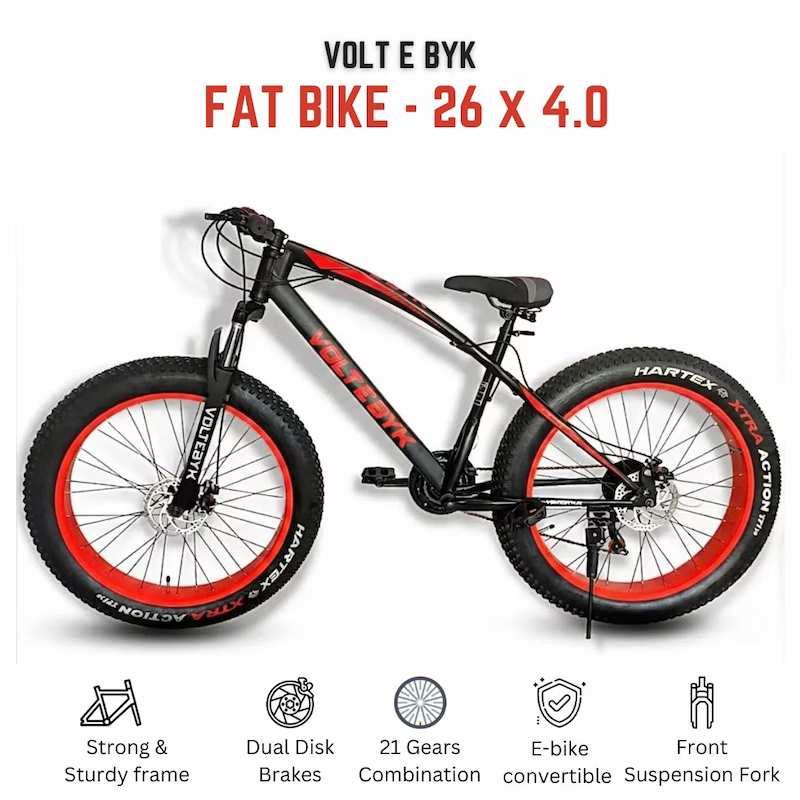 Product Image 2 of Voltebyk Red Fat Bike - MTB from Voltebyk